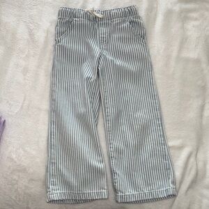 Cat & Jack Blue and White Striped Pull-On Pants